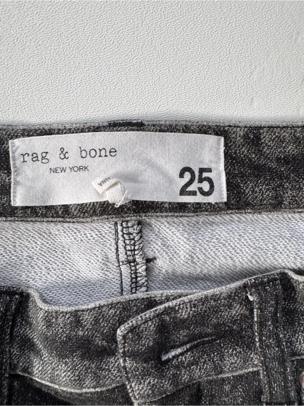 Rag And Bone Miramar Sofie Wide-Leg Faux Jean in Cotton Terry | 25 - Picture 9 of 12